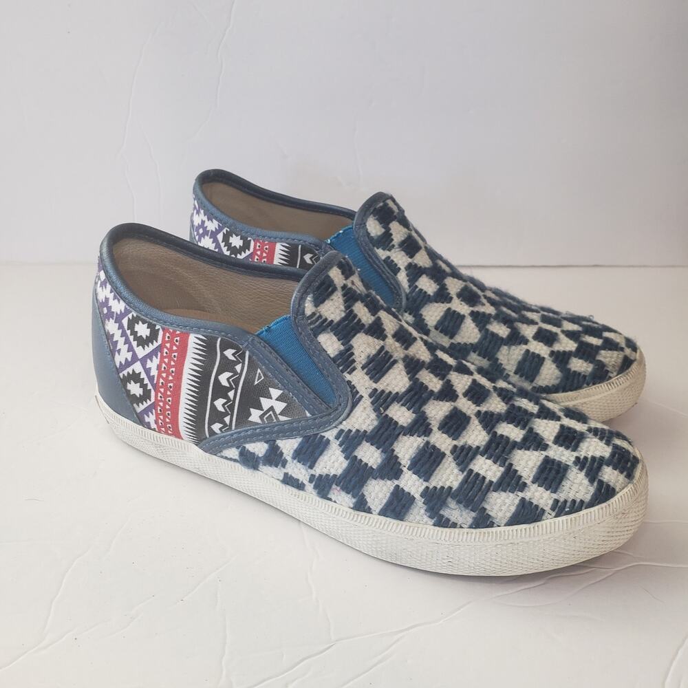 Kim & Zozi‎ Hippie Bling Aztec Slip On Sneaker Women's 6 Boho Casual Weekend